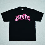 PINK/WHITE LOGO TEE