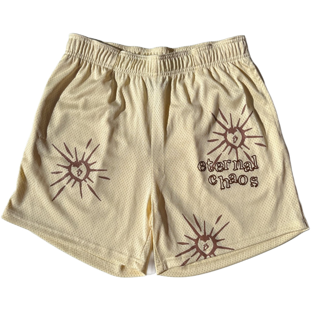 CREAM (MESH SHORTS)