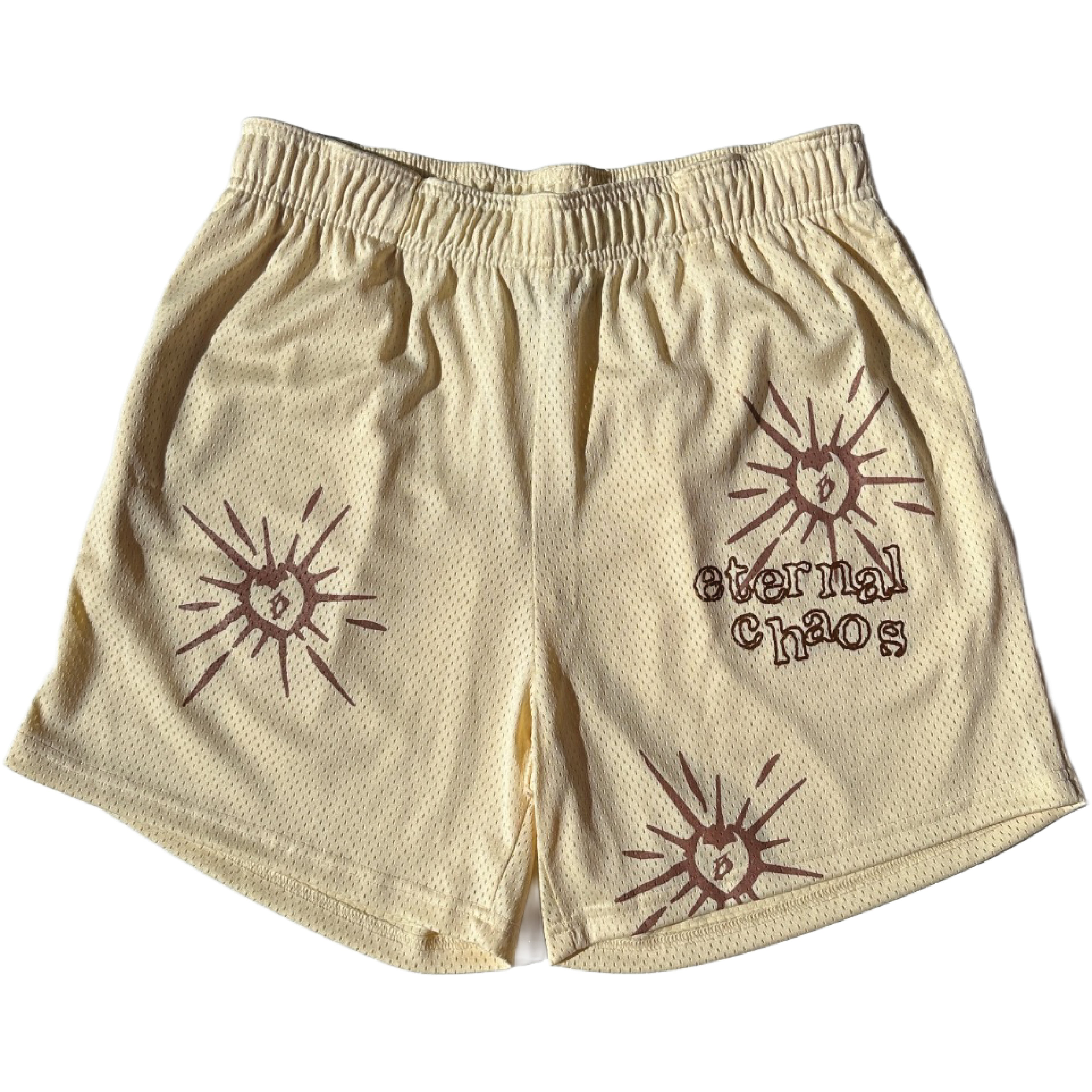 CREAM (MESH SHORTS)