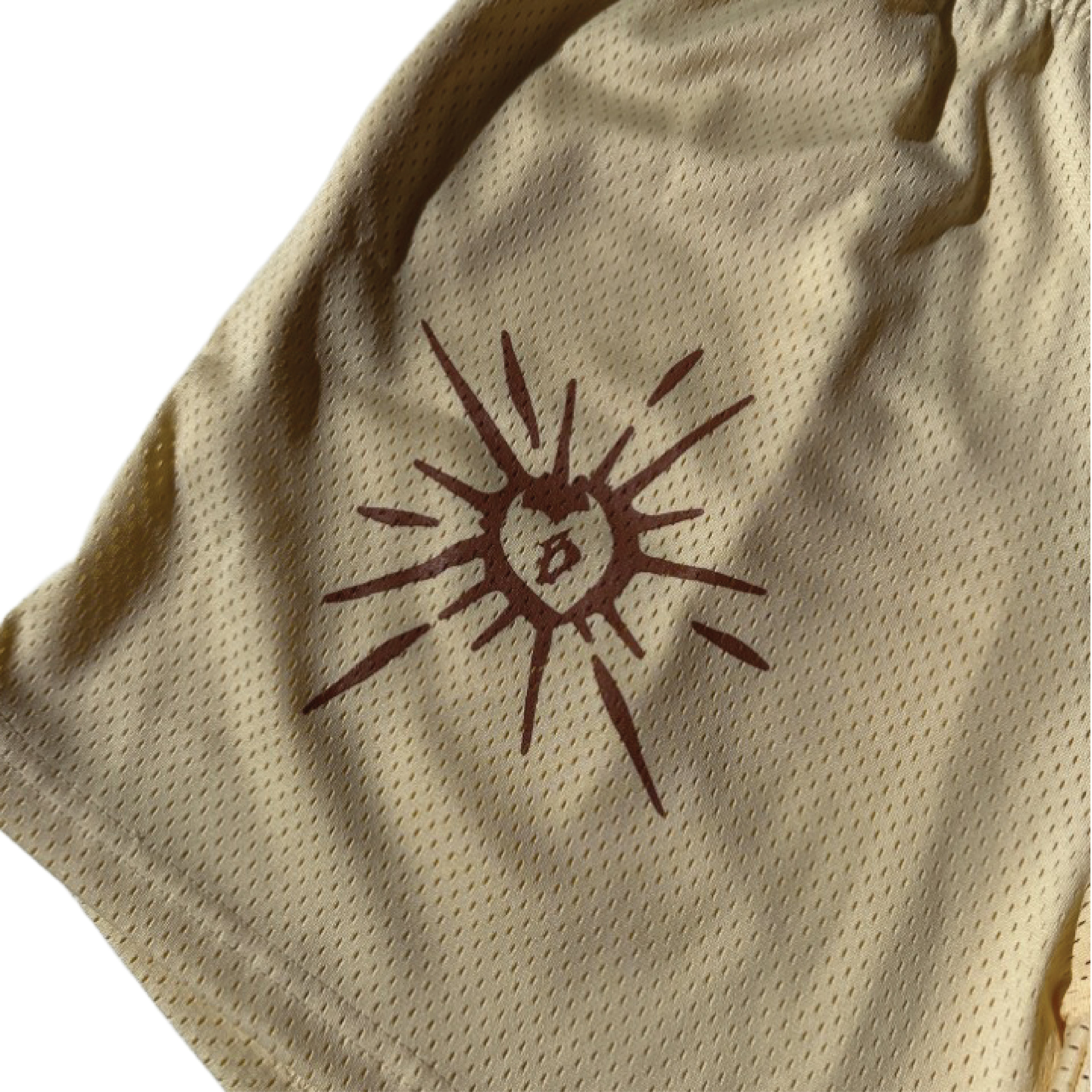 CREAM (MESH SHORTS)