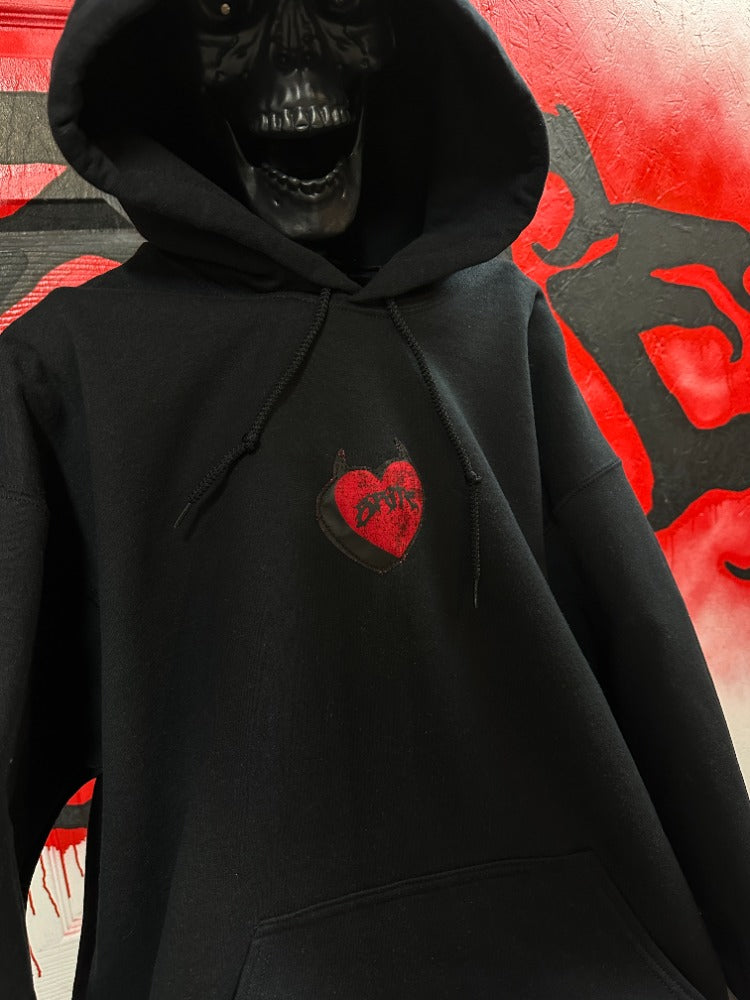 BLACK CHERRY LARGE (#4/10 PATCH HOODIE)