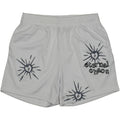 WHITE MESH SHORTS